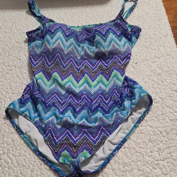 None Other - BLUE ONE PIECE SWIMSUIT